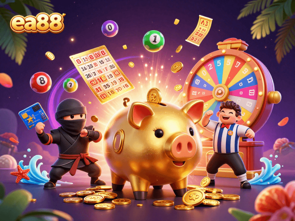 Experience thrilling gameplay at ea88 featuring vibrant animated characters and dynamic casino elements.