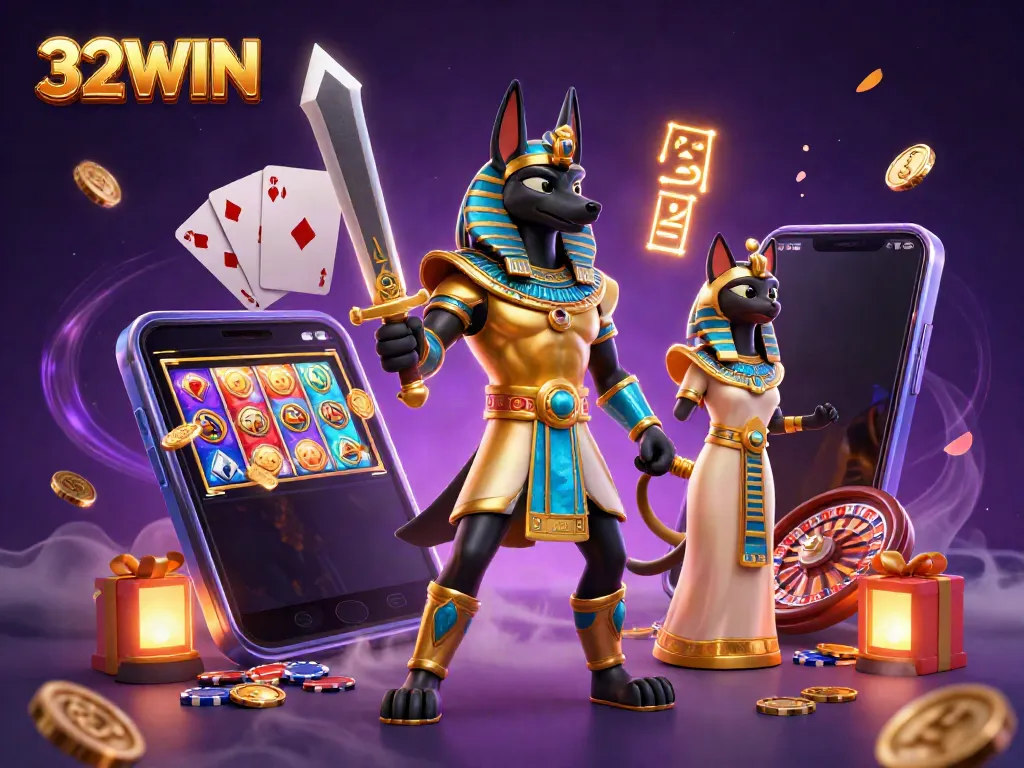 Experience thrilling casino action at 32WIN with dynamic games and vibrant characters.