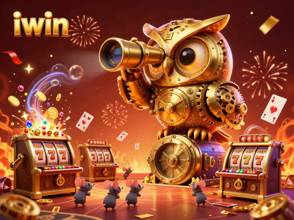 Spin the reels with iwin's dynamic casino experience, featuring animated characters and vibrant action.