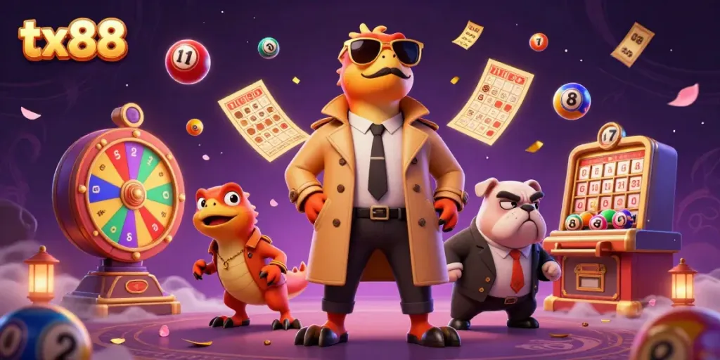 Experience excitement at tx88 as raptors humorously disguise for VIP entry with lively casino elements.