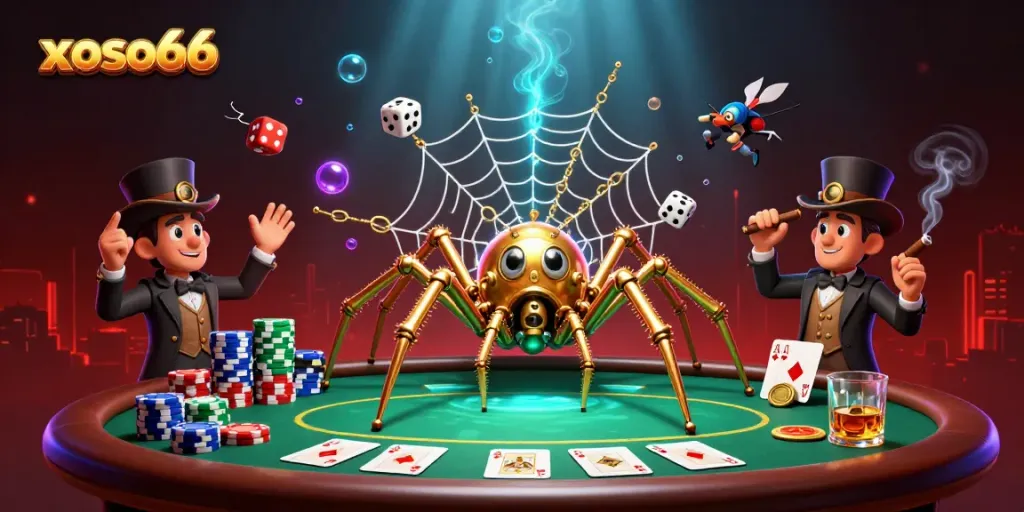 Experience winning strategies with xoso66 in an exciting steampunk casino scene.
