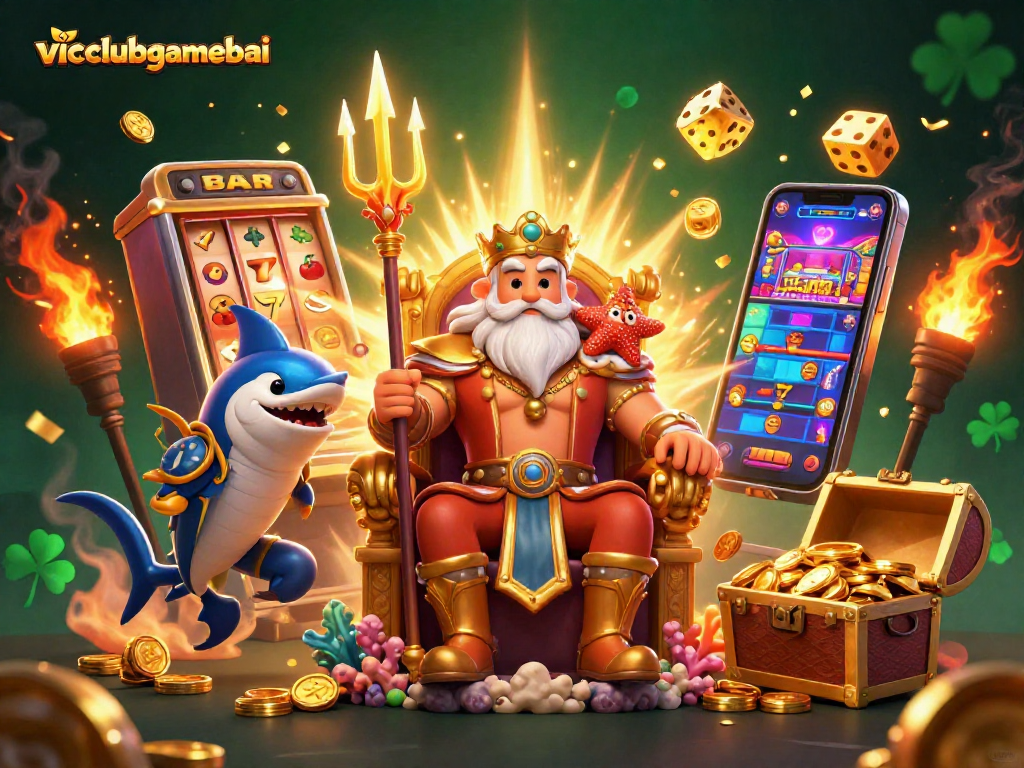 Engage with thrilling games at vicclubgamebai, featuring vibrant casino elements and jackpot excitement.