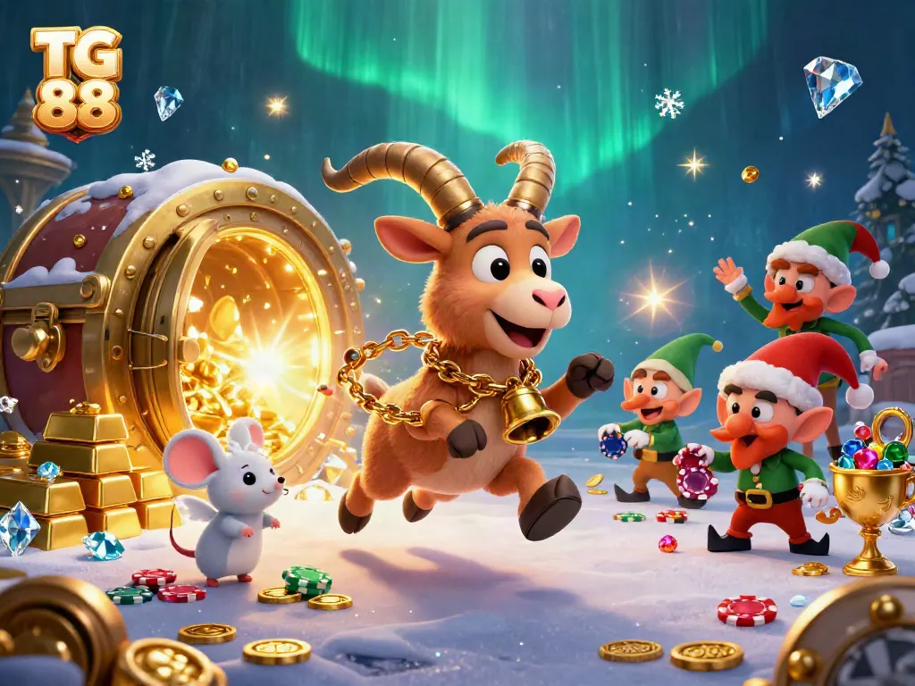 Experience the excitement of TG 88 with festive characters in dynamic casino action.